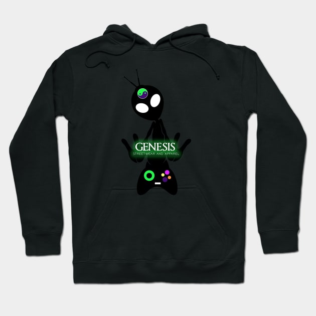 Genesis Streetwear -  Alien Gamer Hoodie by retromegahero